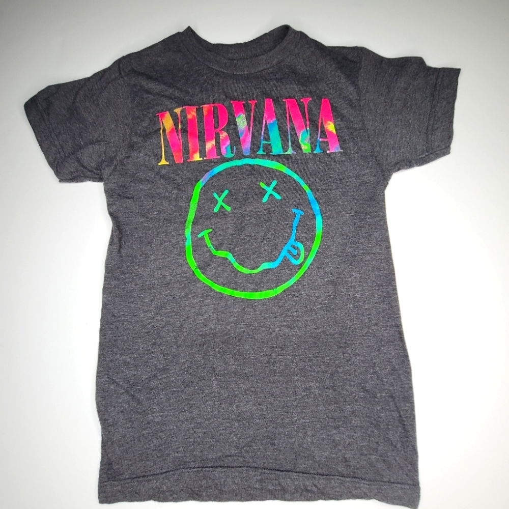 New Without Tags Nirvana Vintage Retro Smiley Fac… - image 1